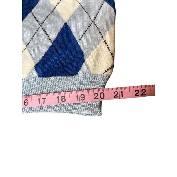 Golf Knickers Argyle Sweater Vest Men's Lt. Blue/Royal/White V-Neck XL Golf - Picture 11 of 15